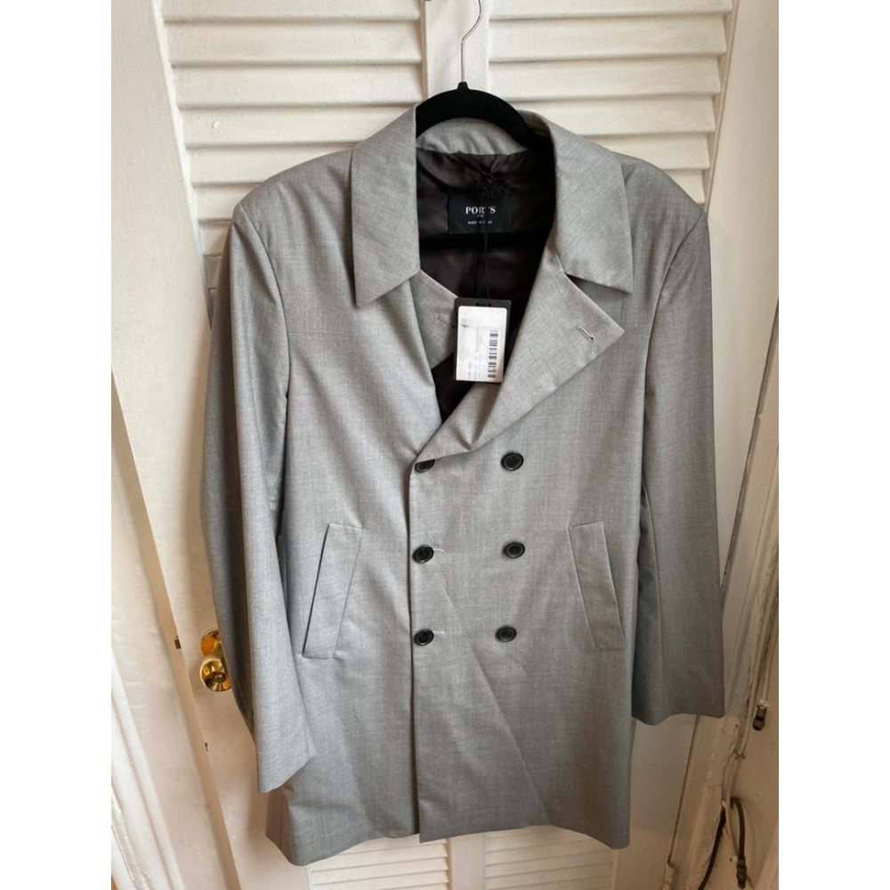 NWT Ports 1961 DB Light Wool+Silk Coat